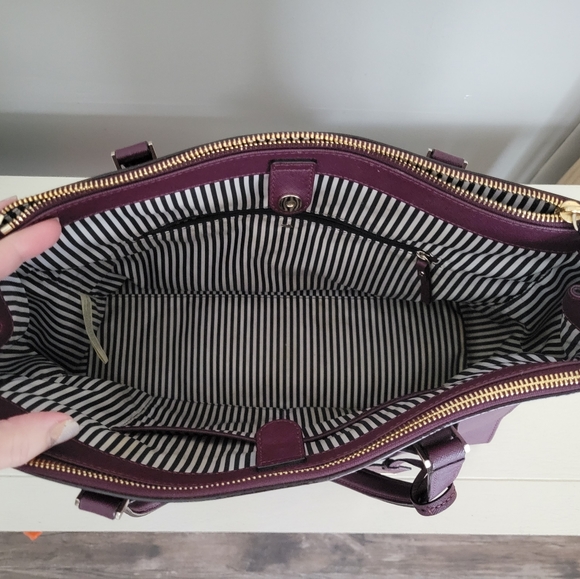 Kate Spade large purple purse handbag - Picture 6 of 14